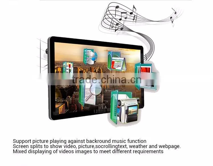 Full color wall mount lcd outdoor advertising display