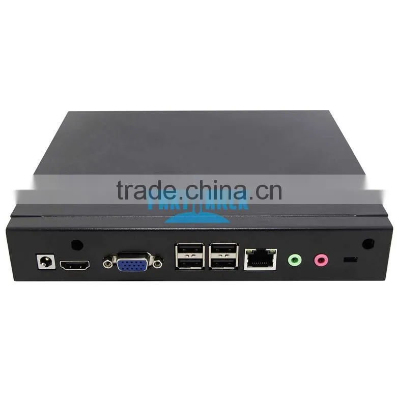 4G RAM 512G SSD Mini Desktop PC Case with Fan 1.7Ghz CPU RJ45 HD VGA COM Wifi Support