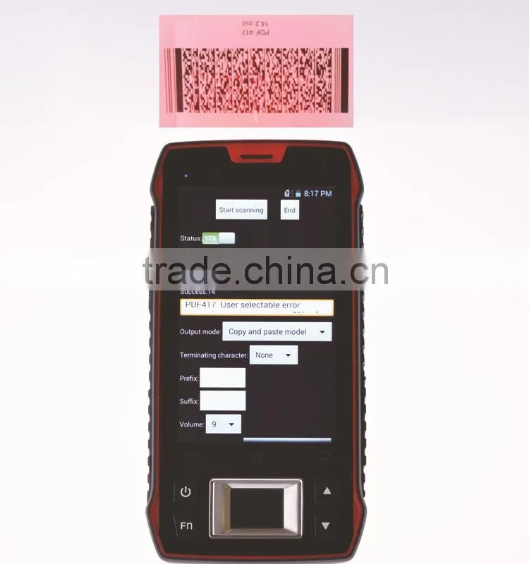 Manufacturer smart PDA CFON640 handheld portable android bluetooth nfc card reader