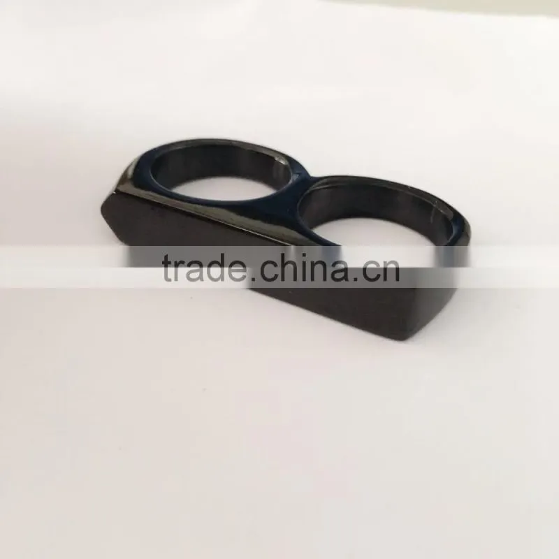 Jingli Jewelry 2016 fashion 18k solid jewelry two finger 14k gold rings china