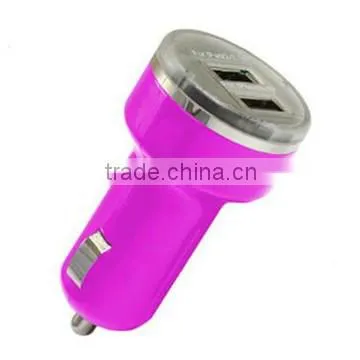 2015 New Qucik Charging Support 2.5a Max 5v 2.1a Two Usb Car Charger