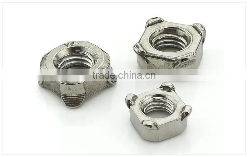 Stainless steel DIN929 DIN928 hex weld nuts/ square weld nut