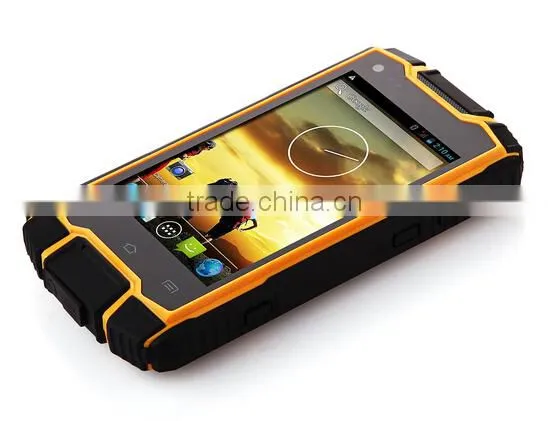 DG1 Smartphone IP68 MTK6582 Quad Core 1GB 8GB 4.0 Inch PTT 3200mAh Battery Black&Yellow
