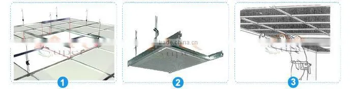 White Color PVC Gypsum Ceiling Tile 595*595