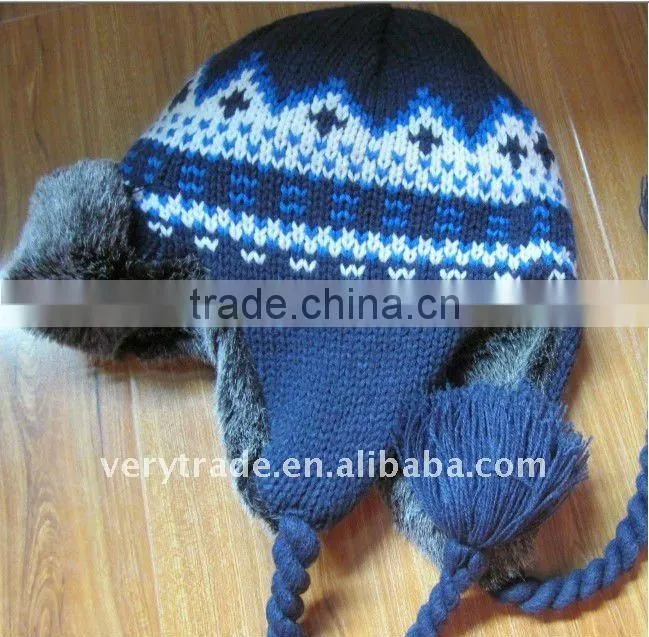 Fur ski hat