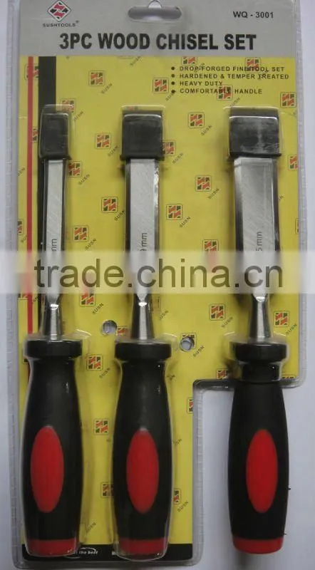 4PCS wood turning tools with plastic handle