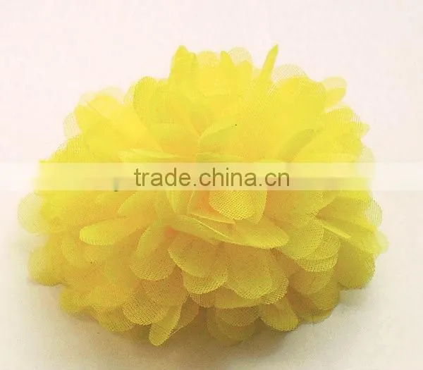 red satin ribbon handmade flowers