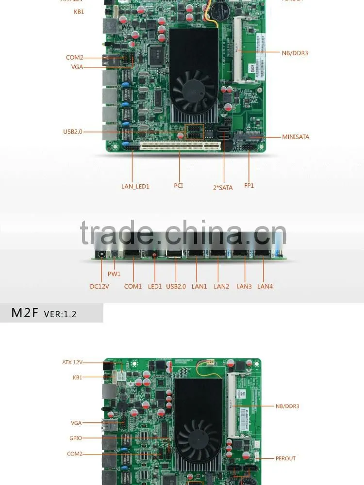 ZM3023-M5V_B -1U Atom D525 4*Lan network server ,1U Rackmount router Server Firewall Appliance