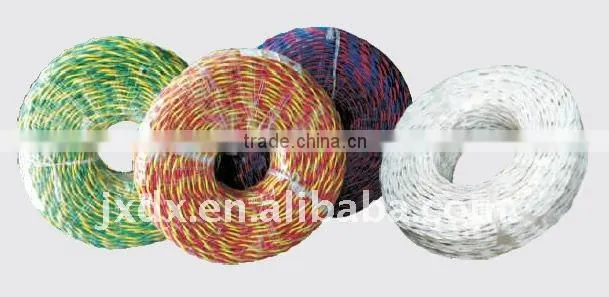 Two Conductor Twisted Wire, Braided Cable, Textile Wire