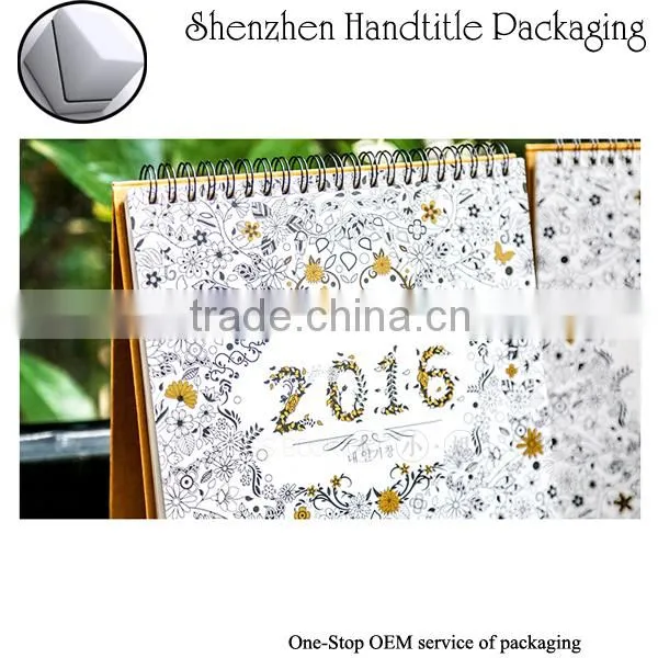 2016 wholesale OEM monthly, yearly magnetic calendar for refrigerator