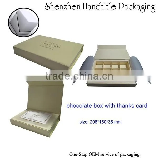 OEM elegant chocolate packaging box