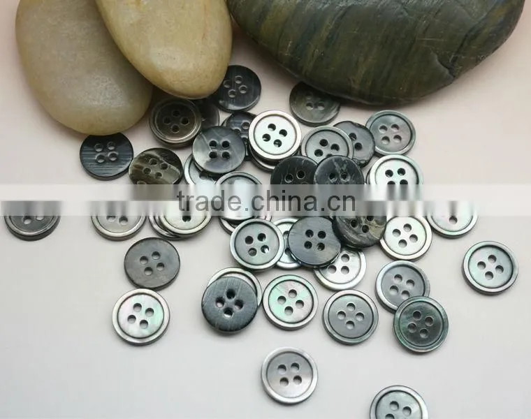Natural Black M.O.P Shell Buttons