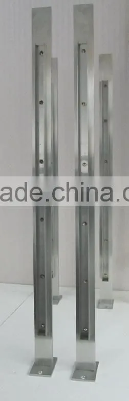 u channel glass railing balustrade/u channel glass railing balustrades/ss u channel glass railing balustrade