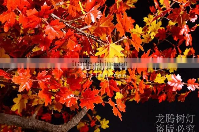 Best quality rgb outdoor simulation led maple tree lights