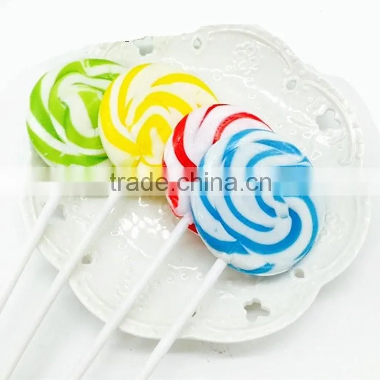 15g Rainbow Lollipop Peach Hard Candy