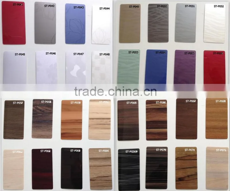 Marble design acrylic mdf board for interior decoration ,cabinets