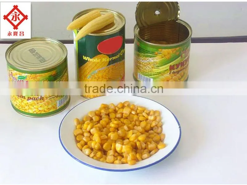 Cheap Canned Sweet Corn with Factory Canned Yellow Corn price