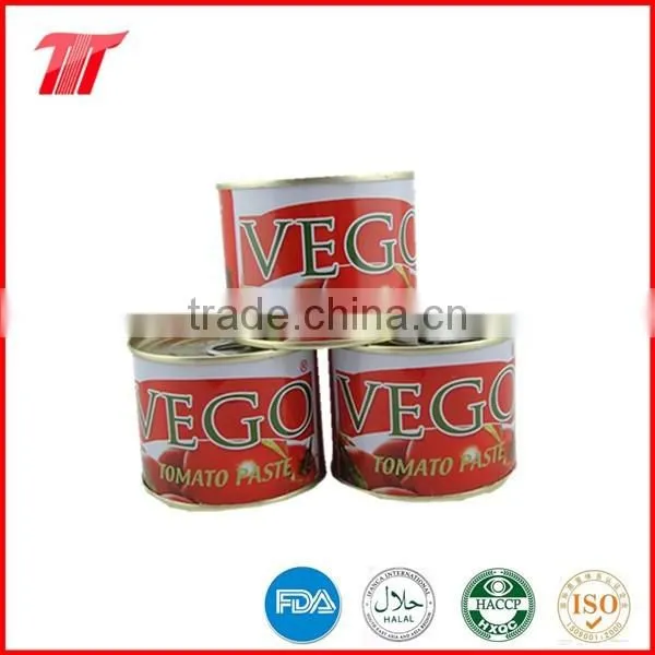 70g Tomato Paste of VEGO Brand Packing in Sachet