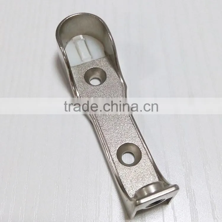 Furniture Hardware Oval Wardrobe Rail End Holder Supports Bracket
