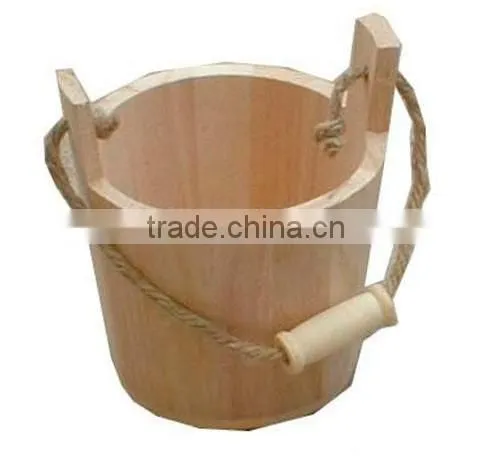 small wooden powder square buckets with lids wood pellet bucket