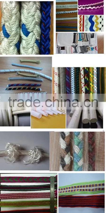 16 spindle Cheap high speed round/flat rope braiding machine