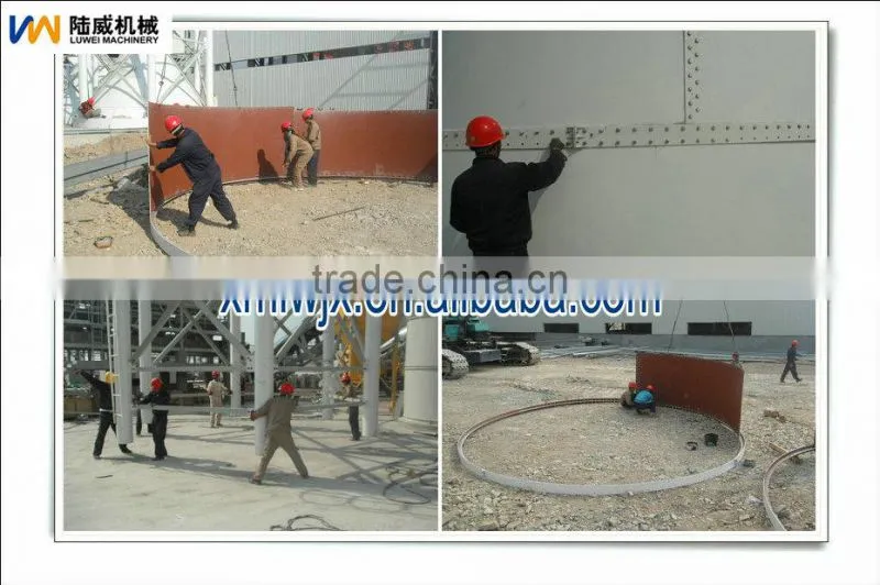 Hot sale prices plastic pellet silo with cone bottom