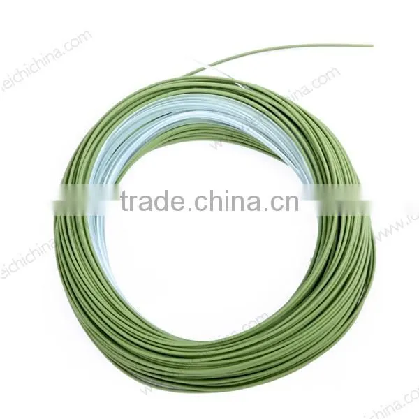 saltwater floating fly line with clear intermediate tip