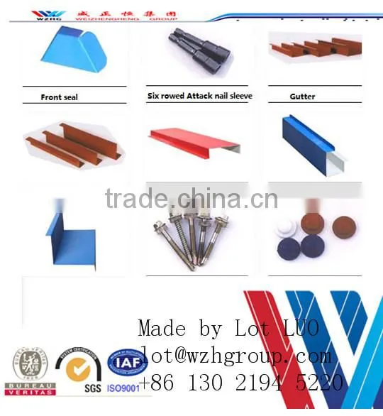 Metal Roof Tiles Accessories Flat Sheet Valley Tray Square Ridge capping