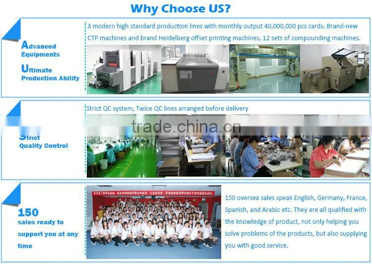 PVC Material - CR80 Cards with 4 Color Printing on both sides PVC card for Wholesales