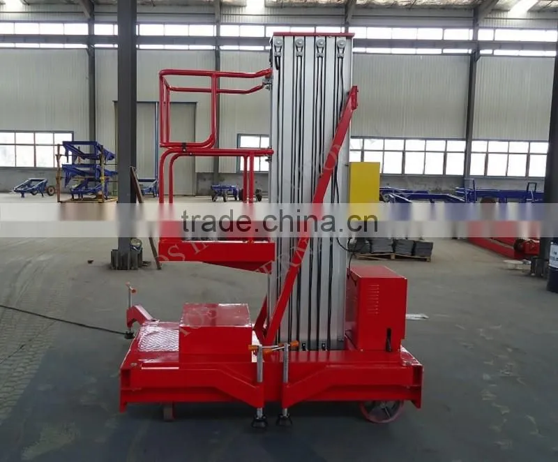 6m Single Mast Aluminium Hydraulic Lift Platform