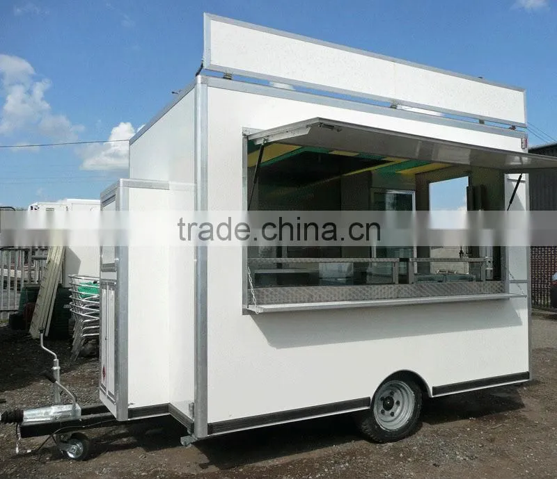 panel solar trailer lectrical operated delicious fast food vanfor sale