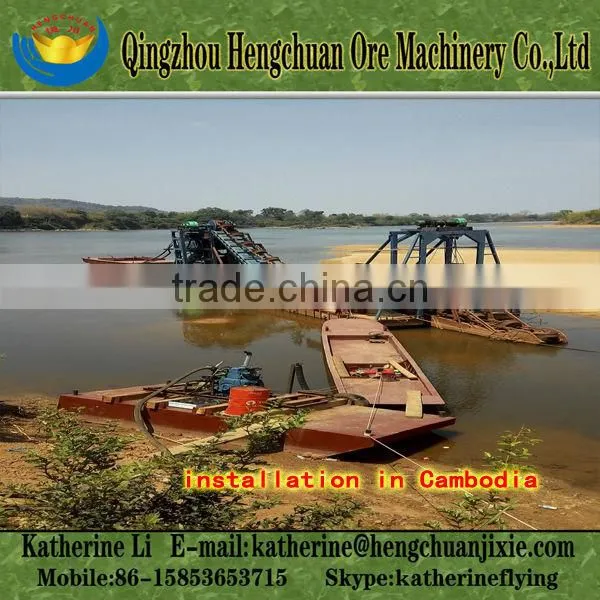 Gold Grab Dredge in Cambodia