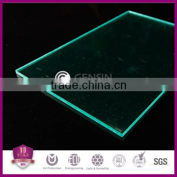 High quality green polycarbonate solid sheets roofing skylight system