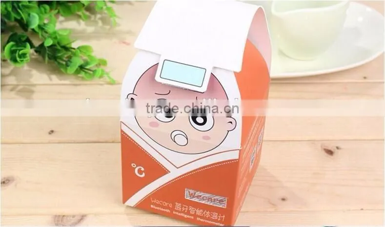 New Bluetooth smart thermometer with high temporature alarm, wearable electric thermometer for baby