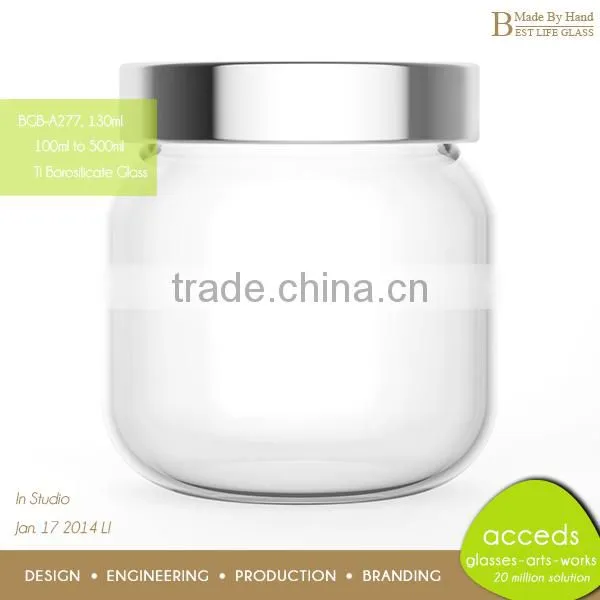OEM/ODM High Quality Pyrex Glass Tea Coffee Sugar Storage Jars Canisters
