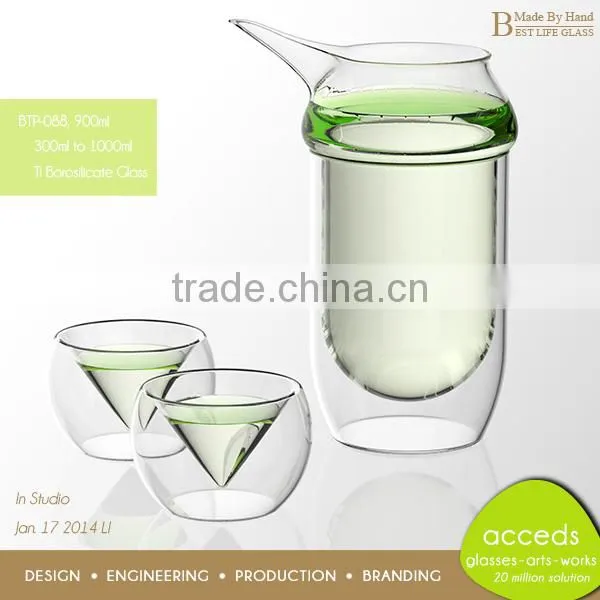 Newest Design Pyrex Glass Foodgrade Promotional Tea Pot