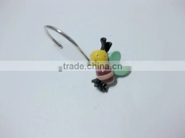 Bee shape decorative resin hooks