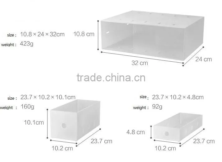 Dull Polish Combination Drawer Storage Box Plastic Drawer Storage Cabinet