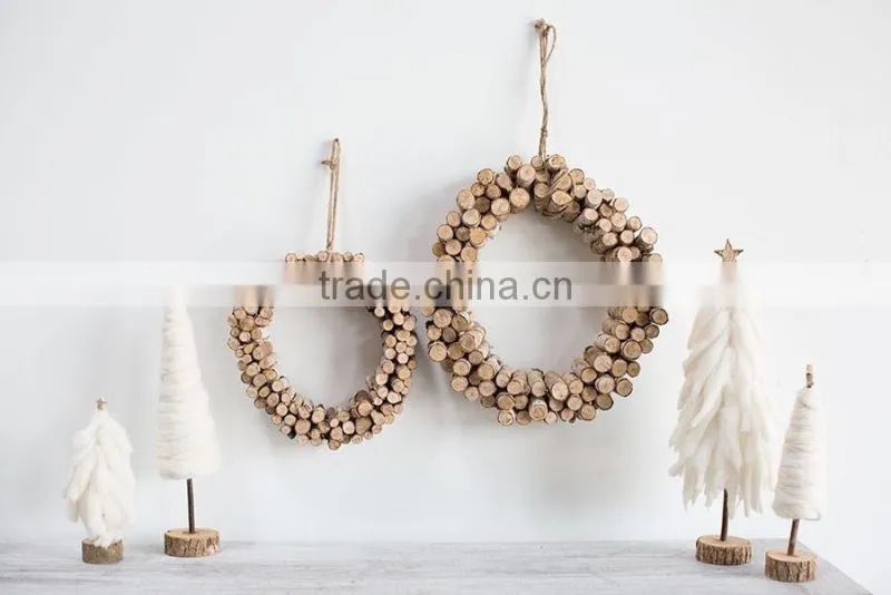 Birch Logs Wreath
