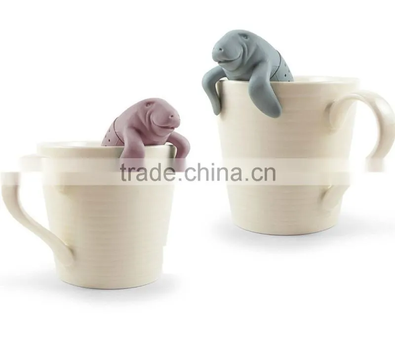 silicone manatee tea infuser