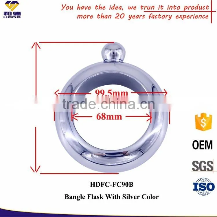 Dongguan Supplier Stainless Steel hidden bracelet flask