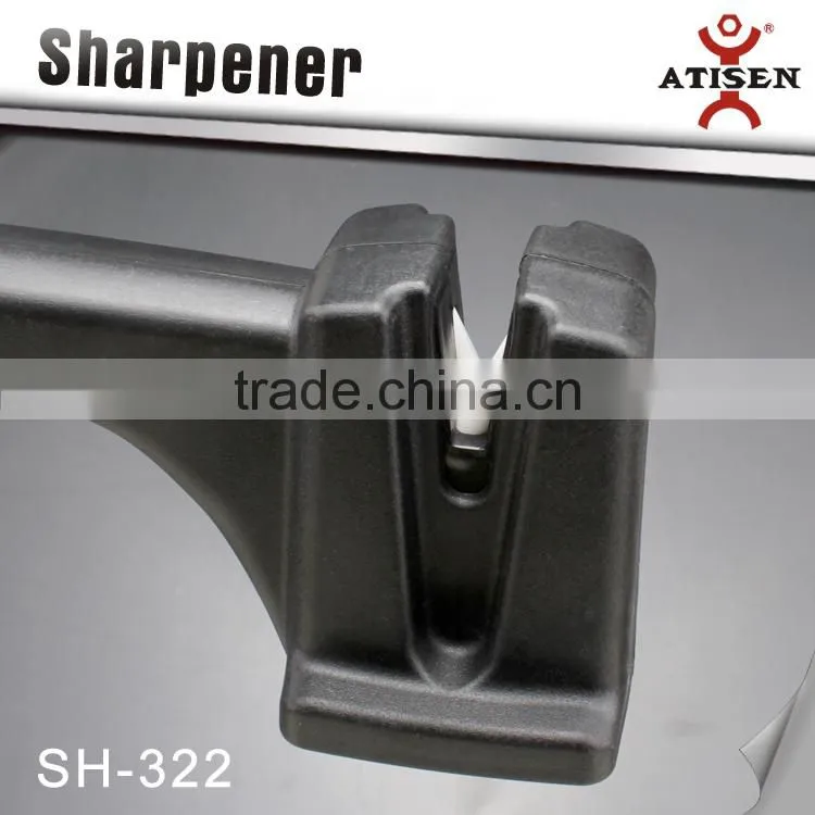 Easy Hold Black Ceramic Knife Sharpener