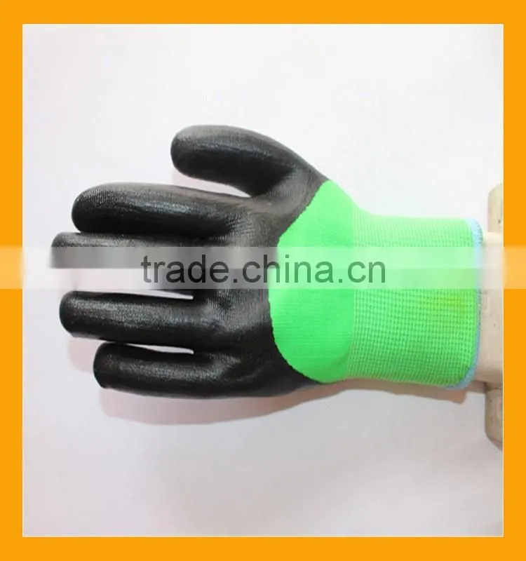 Double Layer Lined Winter Nitrile 3/4 Coated Acrylic Terry Gloves