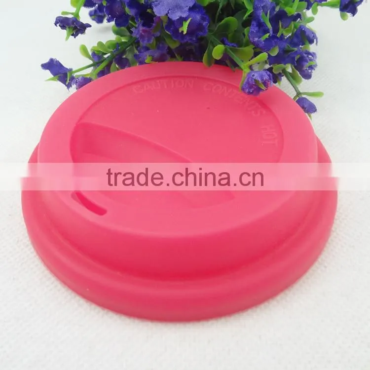 Food grade Coffee cup silicone rubber Anti-dust Airtight Seal Silicone Drink Cup Lids