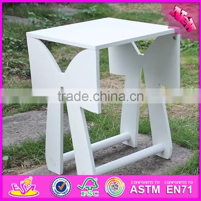 2016 new design white wooden kids play table for study W08G183