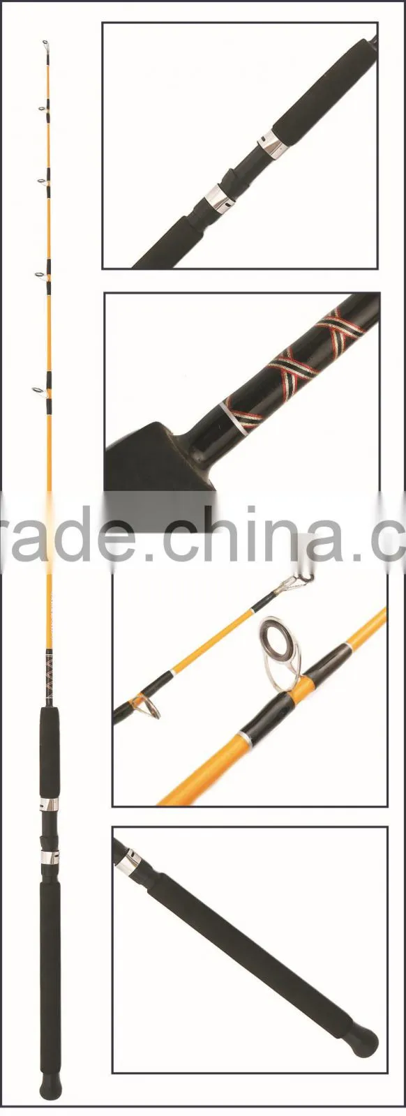 fiberglass fishing rod, casting/spinning fishing rod ,fiberglass solid rod