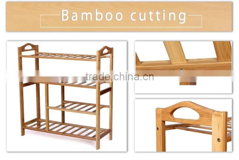 Low price guaranteed quality bamboo shoe rack