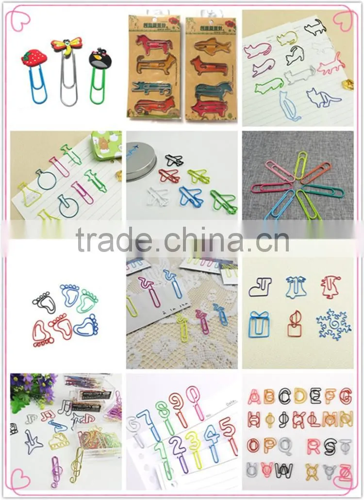 Custom wholesale cherry flower shape kids metal bookmarks for books