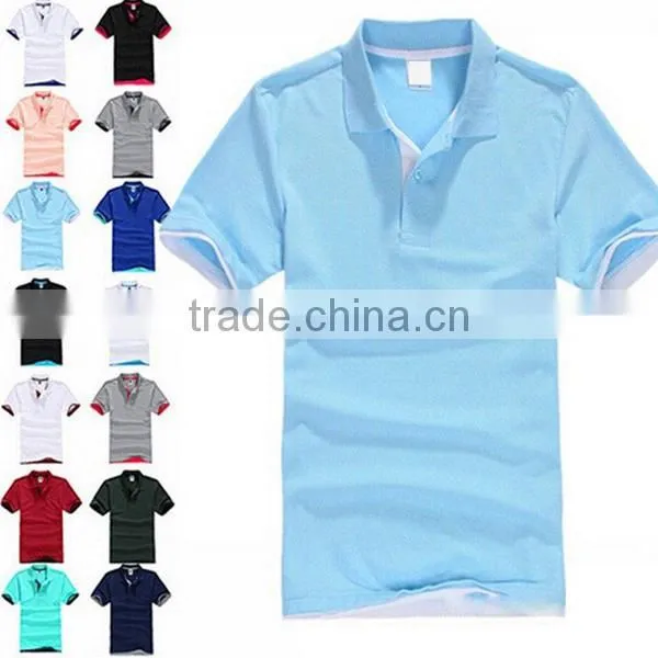 New men's polo shirt cheap men's cotton polyester Polo shirt short-sleeved shirt