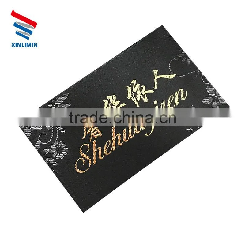 popular high quality custom satin woven label